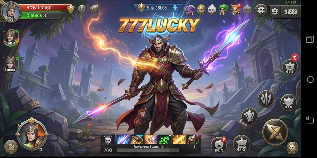 Tampilan gameplay seru dari 777LUCKY yang penuh strategi.