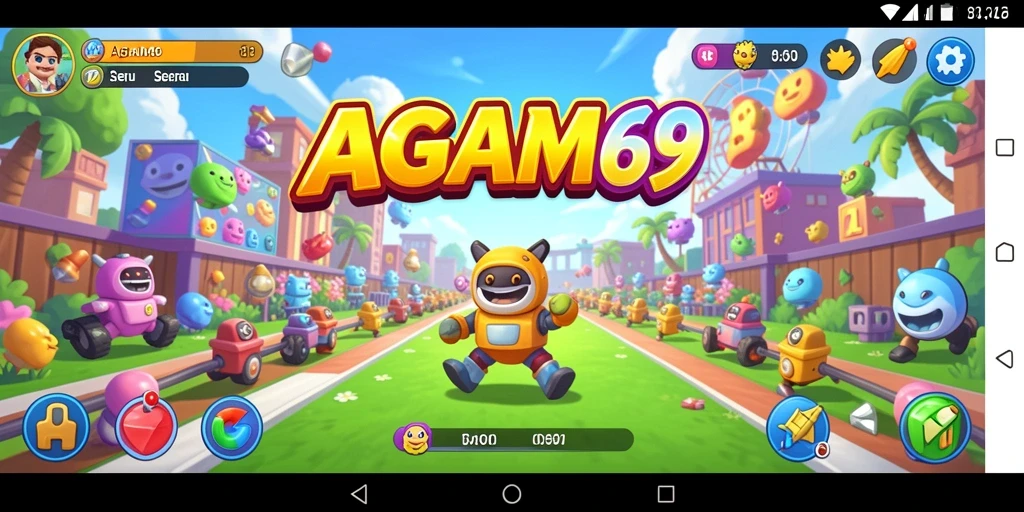 Tampilan gameplay menarik dan menantang dari AGAM69.