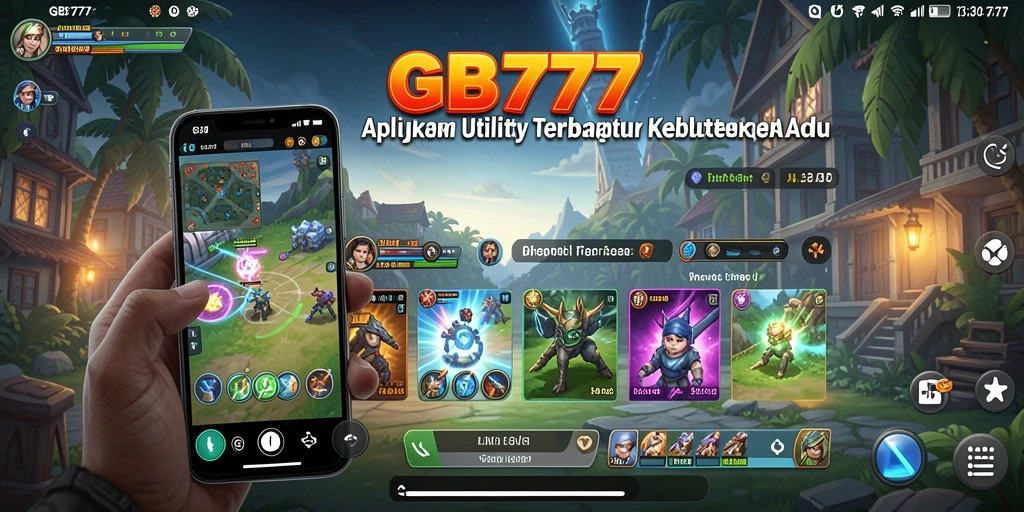 Screenshot GB777 memperlihatkan antarmuka aplikasi Utility yang sederhana dan efektif.