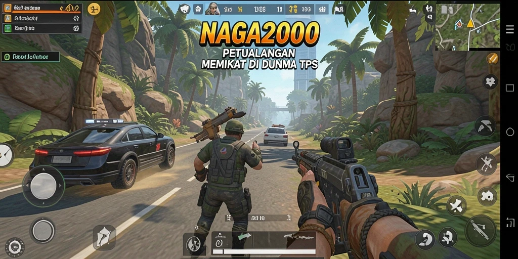 Tangkapan layar menunjukkan aksi mendebarkan di NAGA2000.