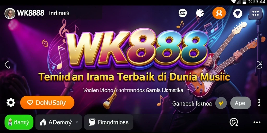 Tampilan gameplay WK888 yang menarik dan interaktif dalam permainan musik.
